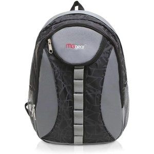 18" Mggear Student Book bag Sports Backpack Travel Carry-on Gray Padded